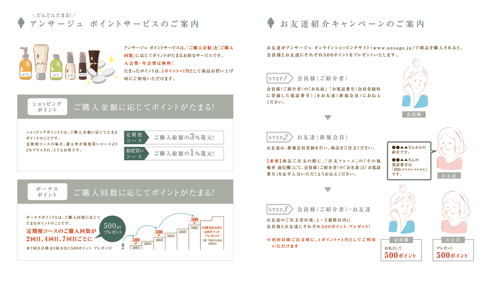 理美容メーカー　商品リーフレット